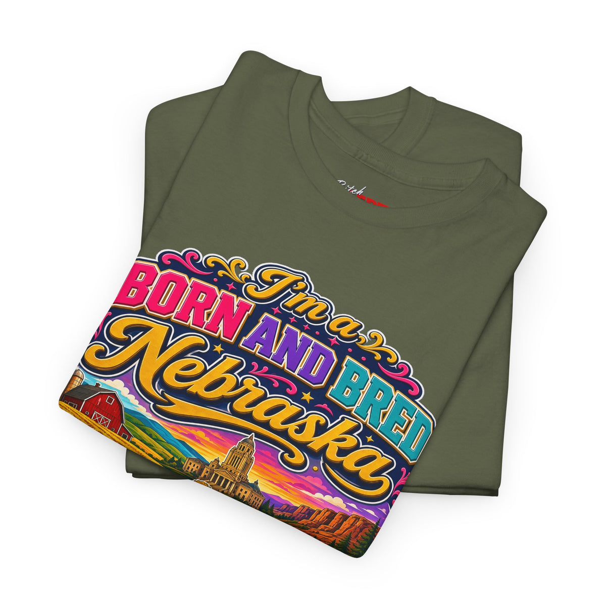 Nebraska "Born and Bred Nebraska Bitch" Tee