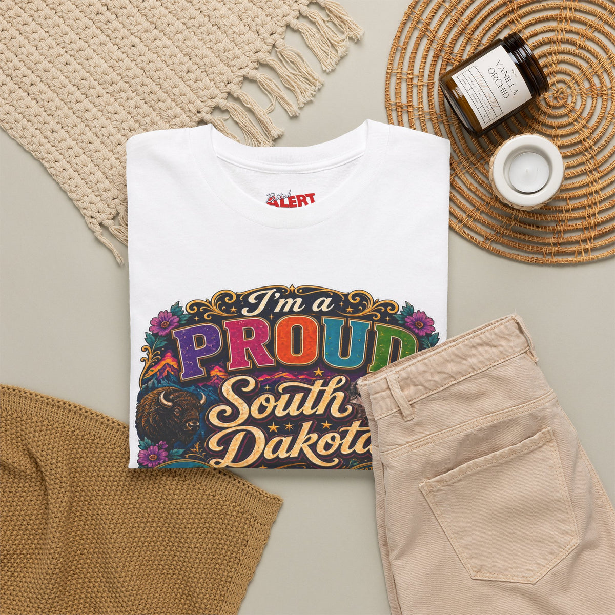 South Dakota Proud Tee — "I'm a Proud South Dakota Bitch" Graphic T-Shirt
