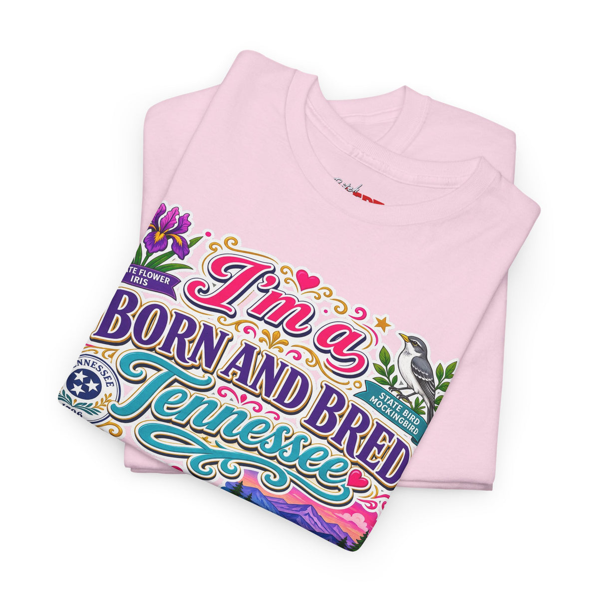 Tennessee Born & Bred Tee — Colorful State Pride Graphic T-Shirt