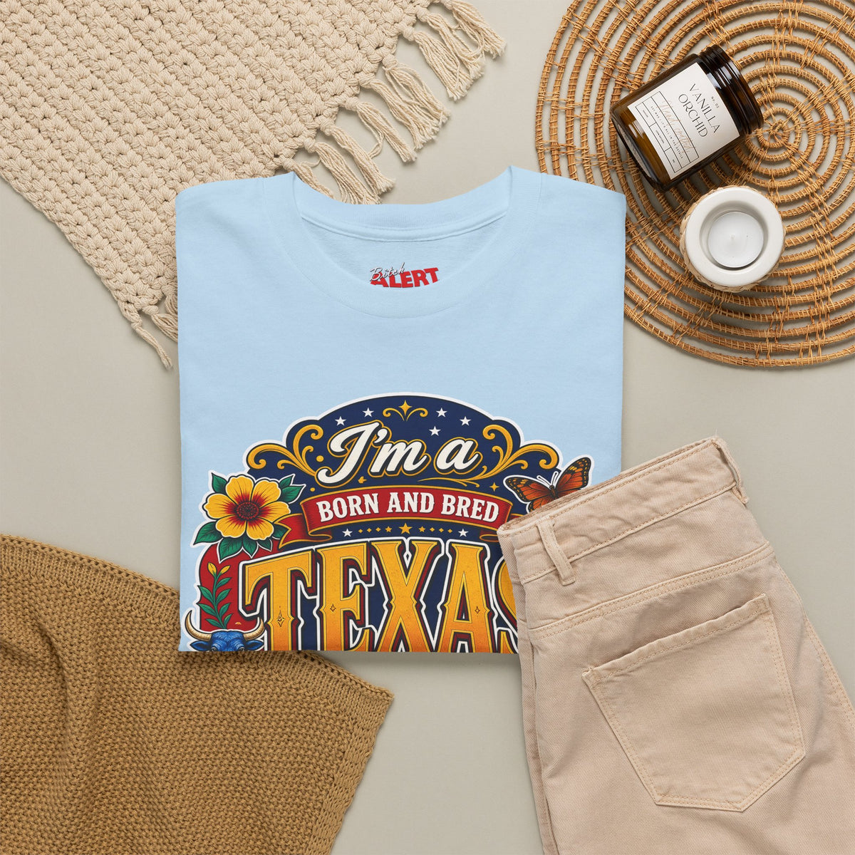 Texas "I'm a Born and Bred Texas Bitch" Tee