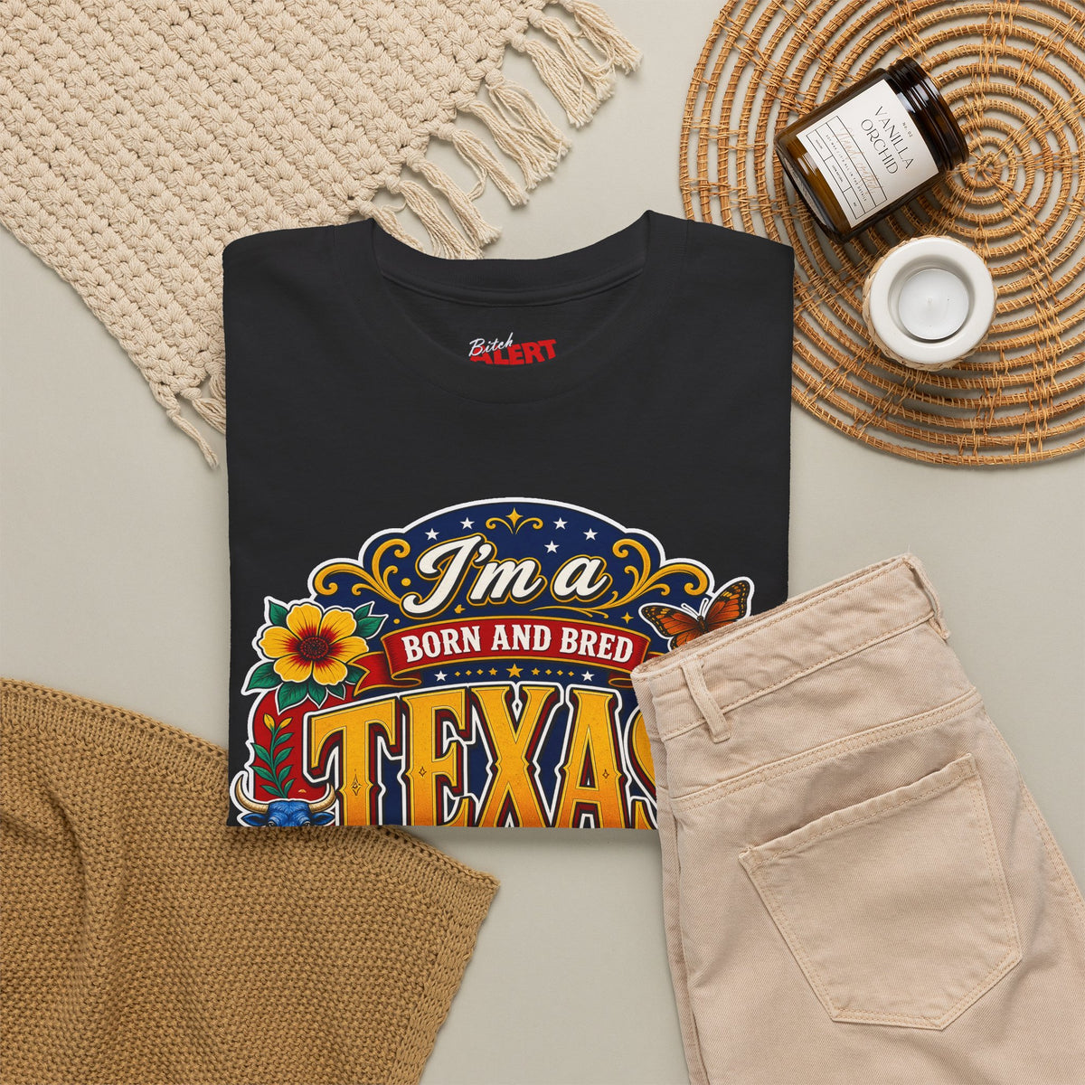 Texas "I'm a Born and Bred Texas Bitch" Tee