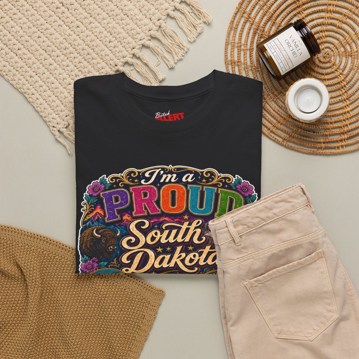 South Dakota Proud Tee — "I'm a Proud South Dakota Bitch" Graphic T-Shirt