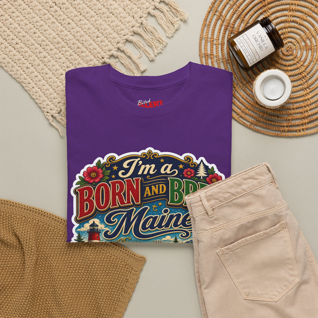 Maine Born and Bred T-Shirt — "I’m a Born and Bred Maine Bitch" Vintage Tee