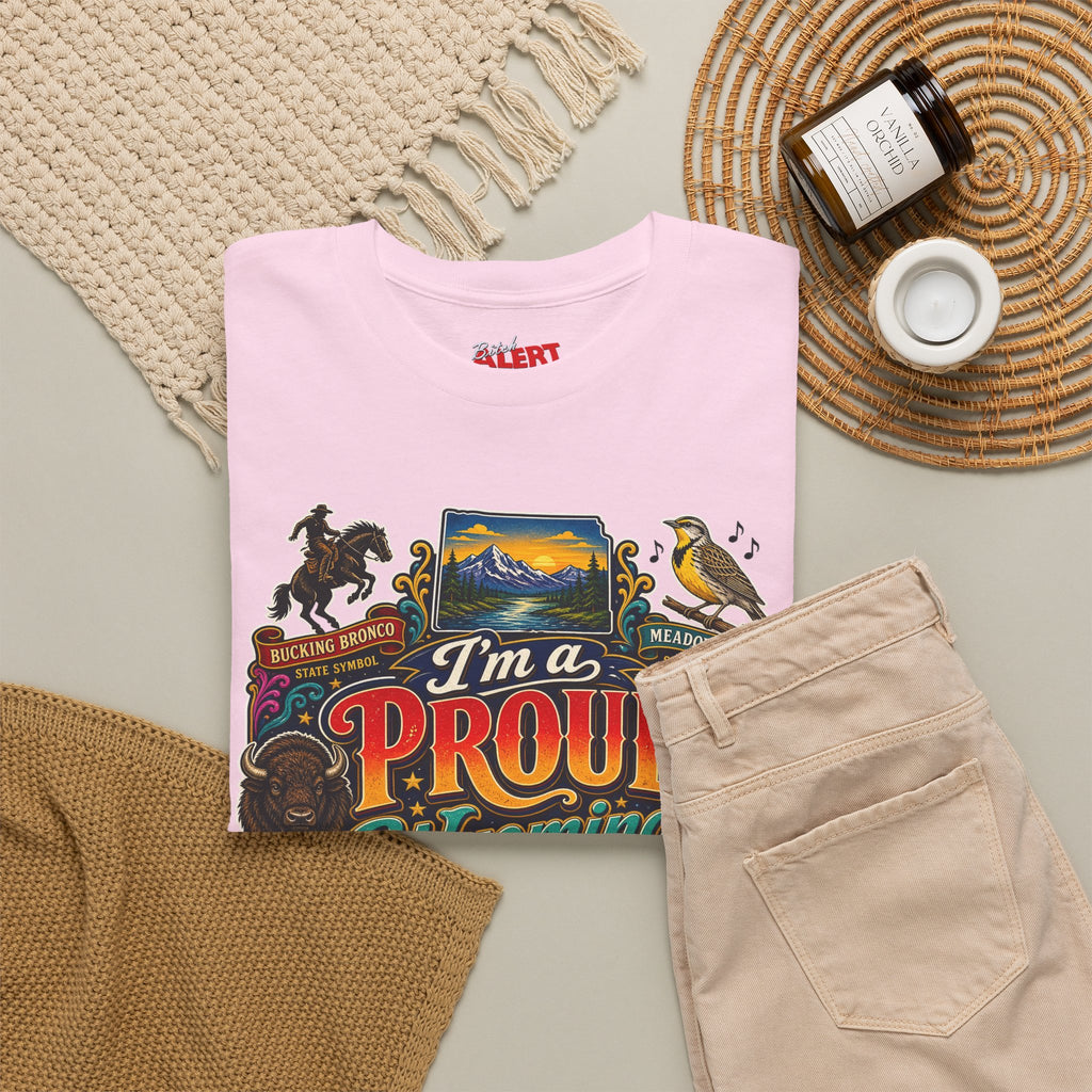 Wyoming Proud Bitch T‑Shirt — Retro State Pride Graphic Tee