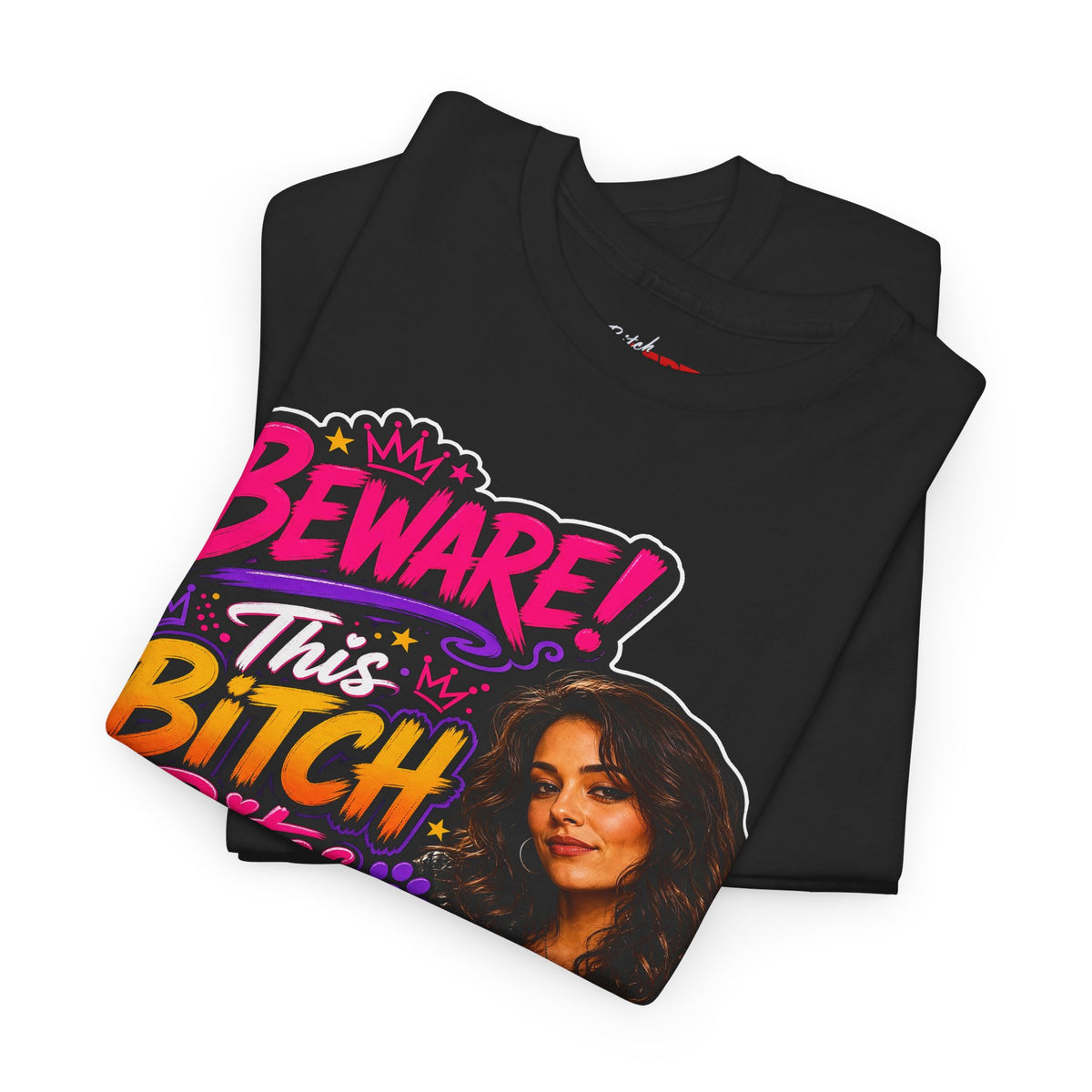 Beware This Bitch Bites T-Shirt — Funny Dog Lover Graphic Tee