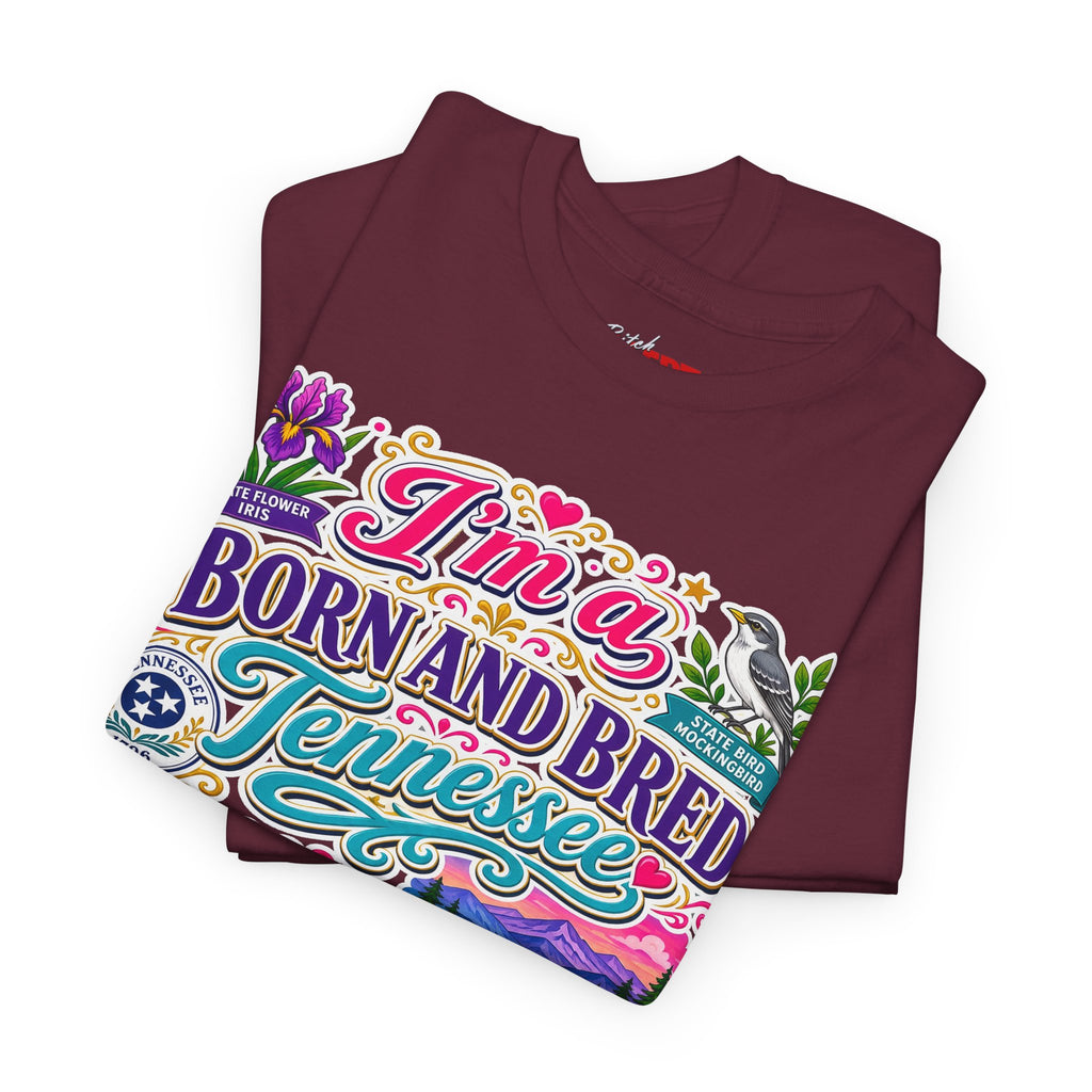 Tennessee Born & Bred Tee — Colorful State Pride Graphic T-Shirt