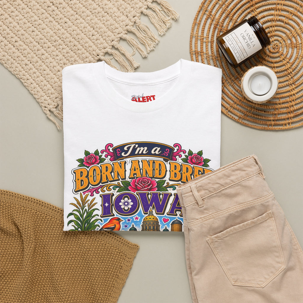 Iowa Born and Bred Tee — "I’m a Born and Bred Iowa Bitch" Graphic Shirt