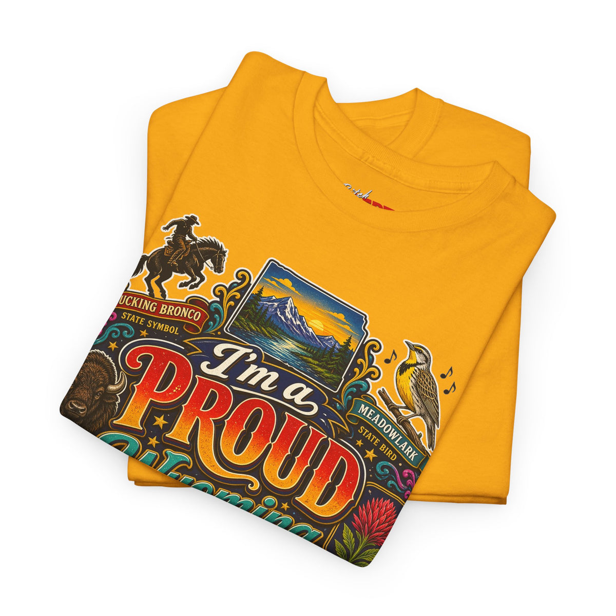 Wyoming Proud Bitch T‑Shirt — Retro State Pride Graphic Tee