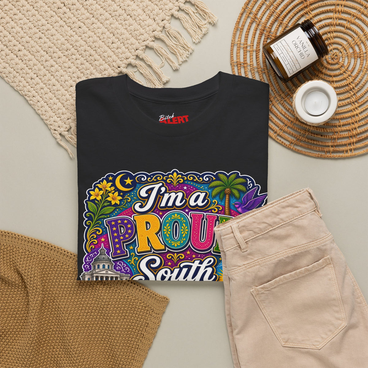 South Carolina Proud Bitch T-Shirt — Bold Colorful State Pride Tee