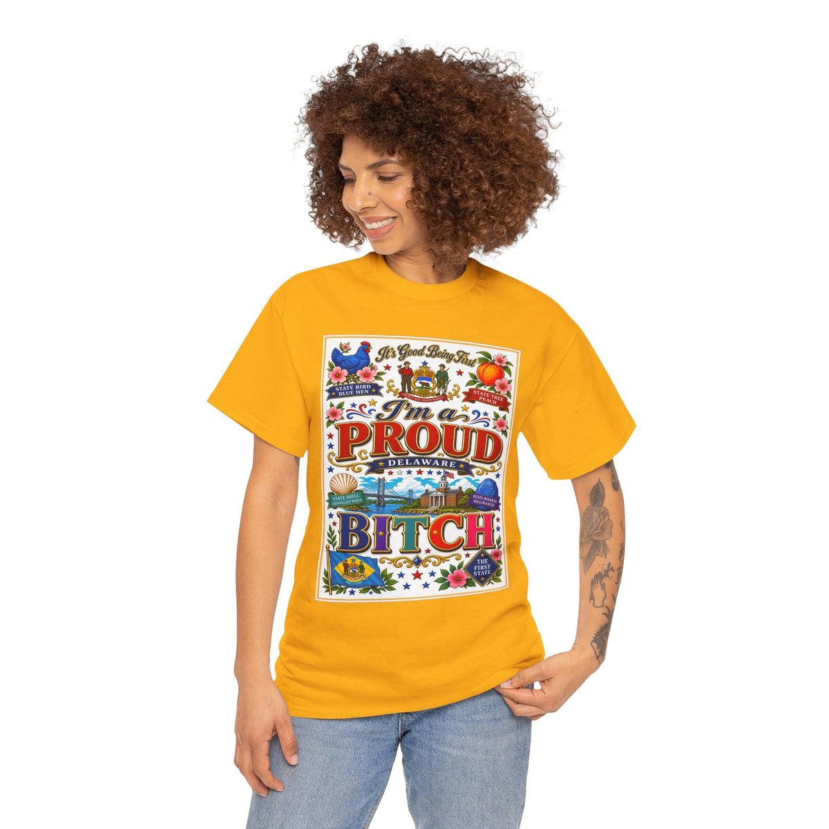 I'm a Proud Delaware Bitch T-Shirt — Bold State Pride Tee