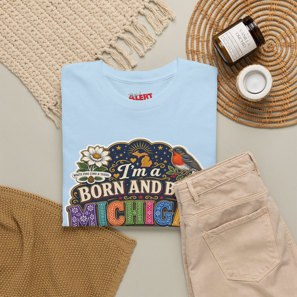 Michigan Born and Bred Tee — "I'm a Born and Bred Michigan Bitch" Graphic T‑Shirt