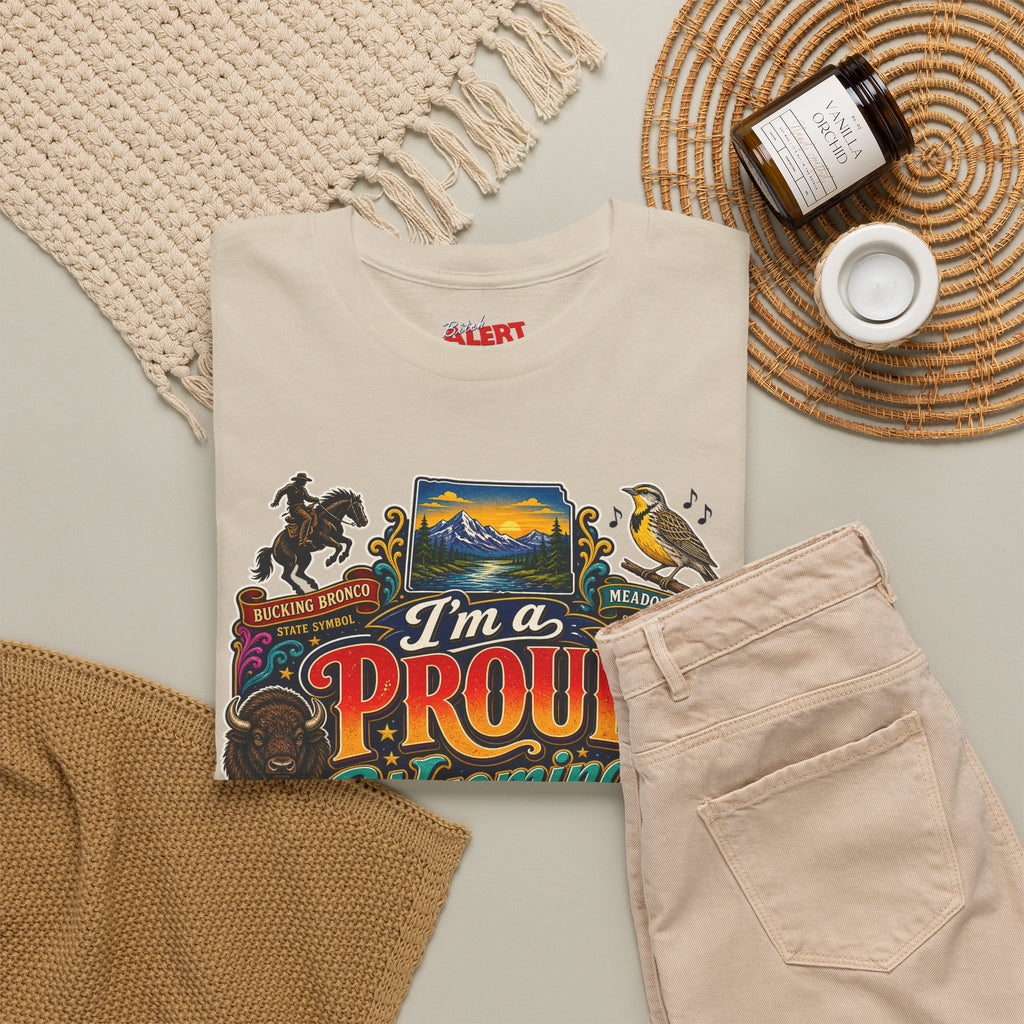 Wyoming Proud Bitch T‑Shirt — Retro State Pride Graphic Tee
