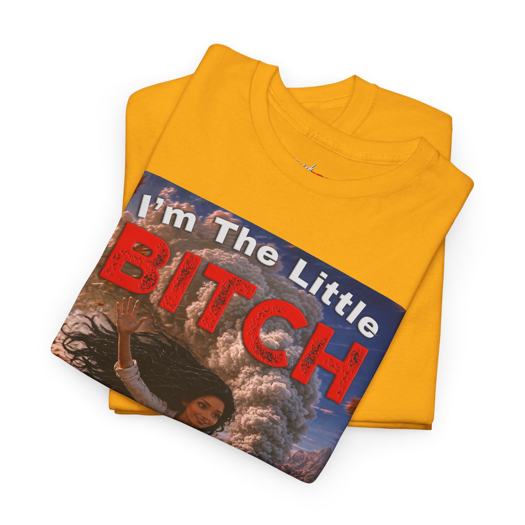 The Little Bitch That Can T‑Shirt - Black Hair