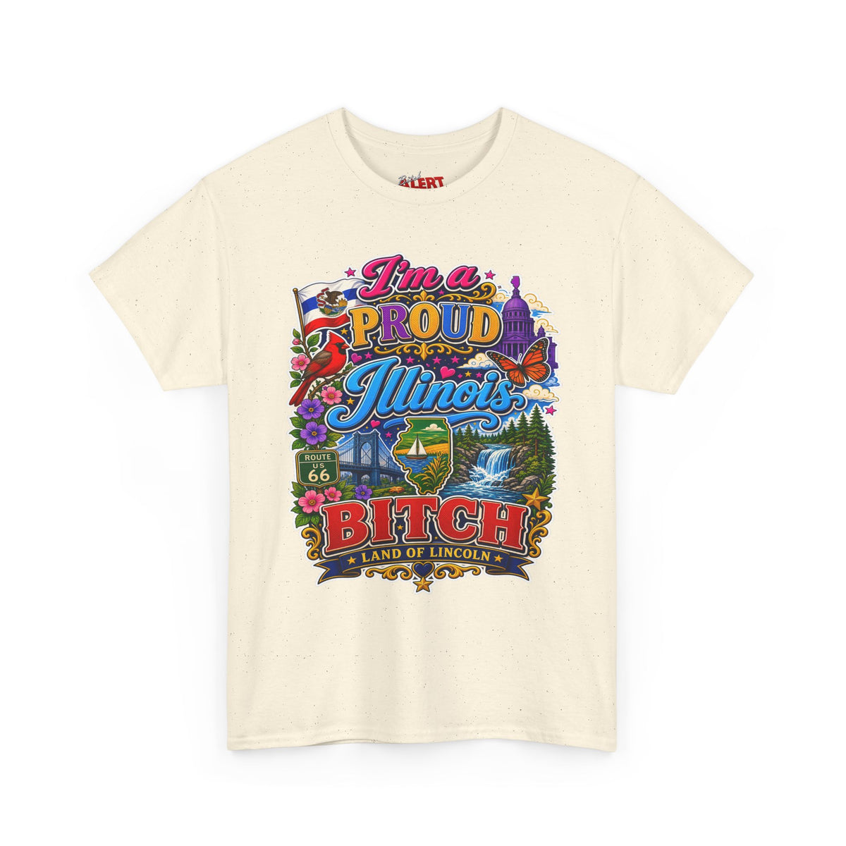 Illinois Proud Bitch T-Shirt – Colorful State Pride Tee