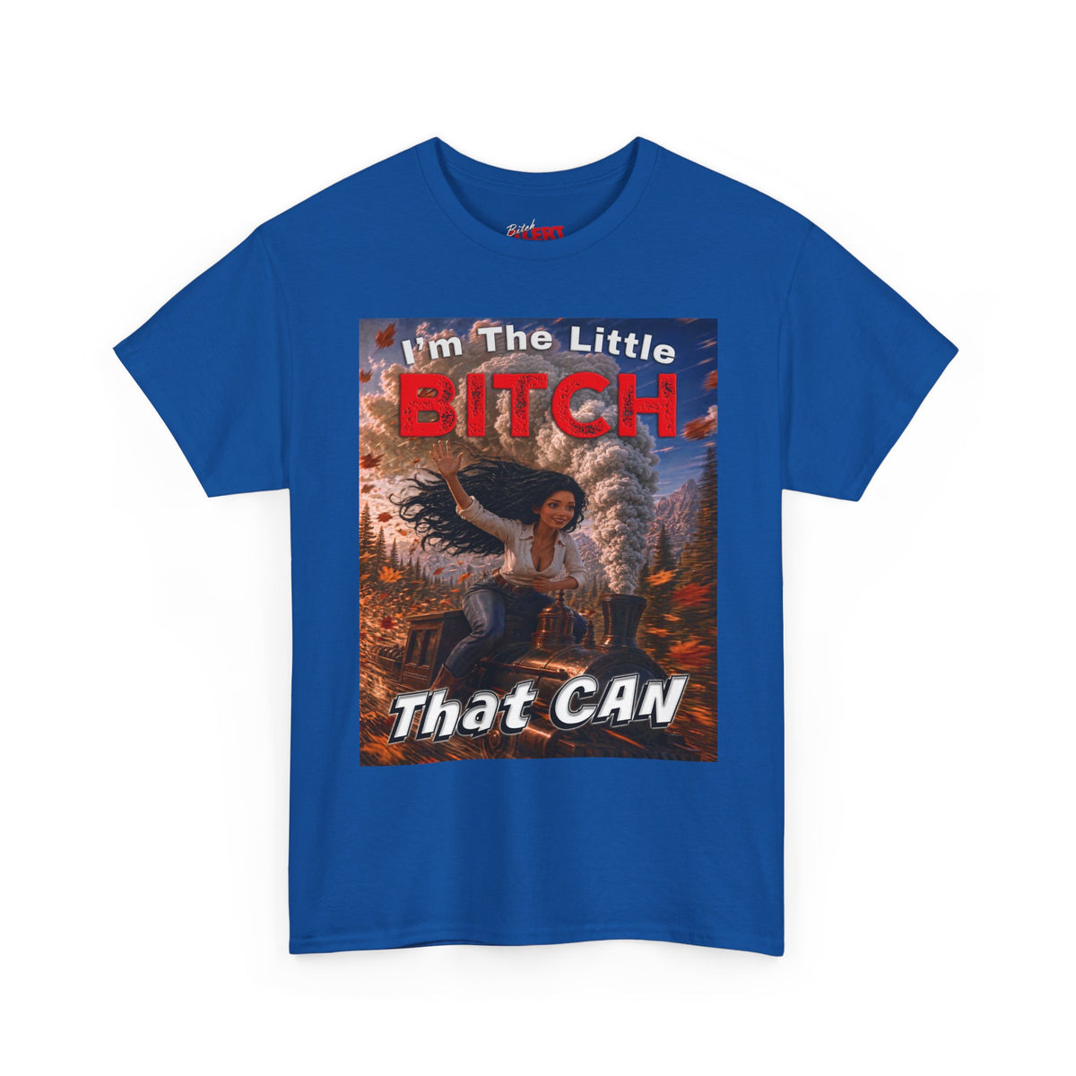 The Little Bitch That Can T‑Shirt - Black Hair