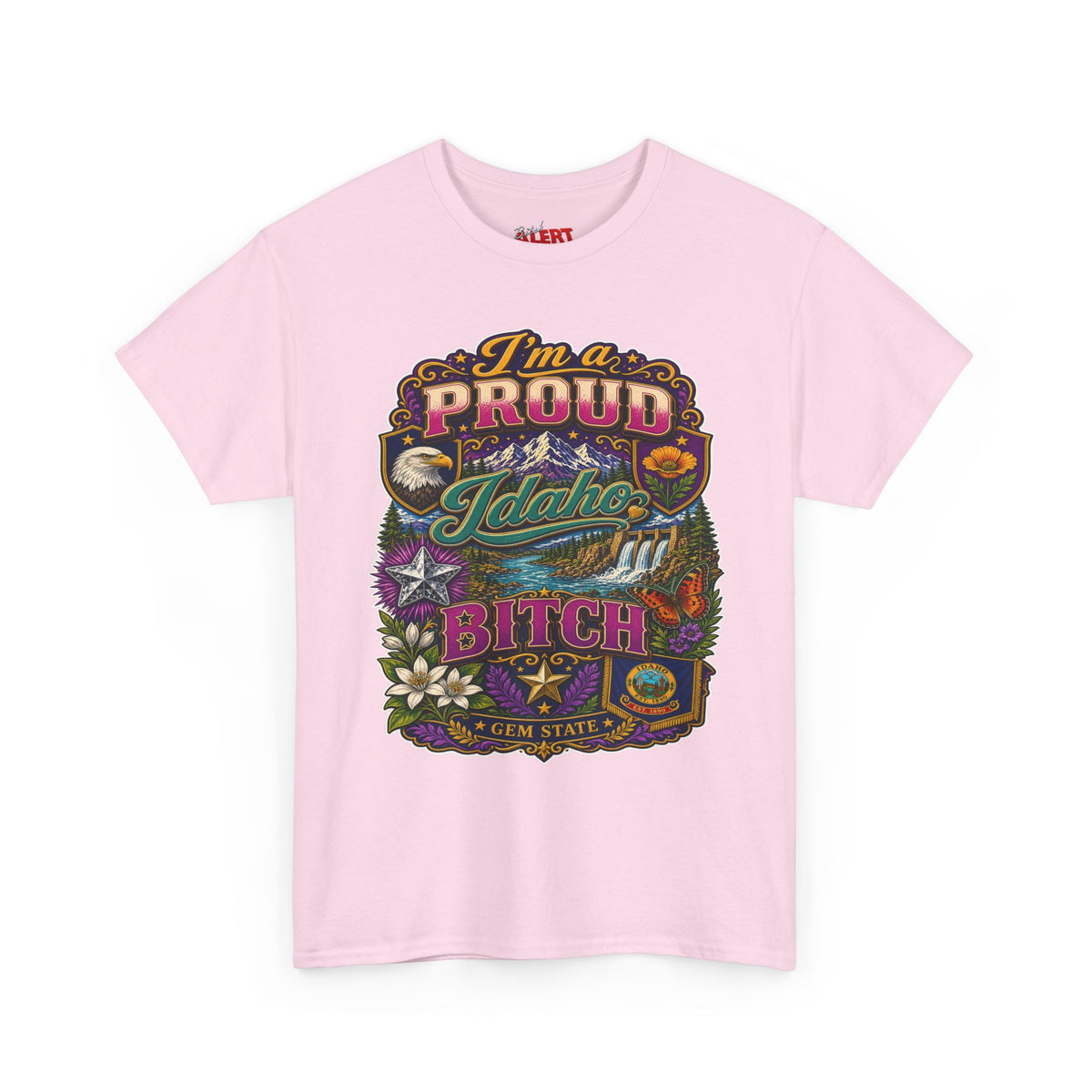 Idaho Proud T-Shirt — "I'm a Proud Idaho Bitch" Vintage State Graphic Tee