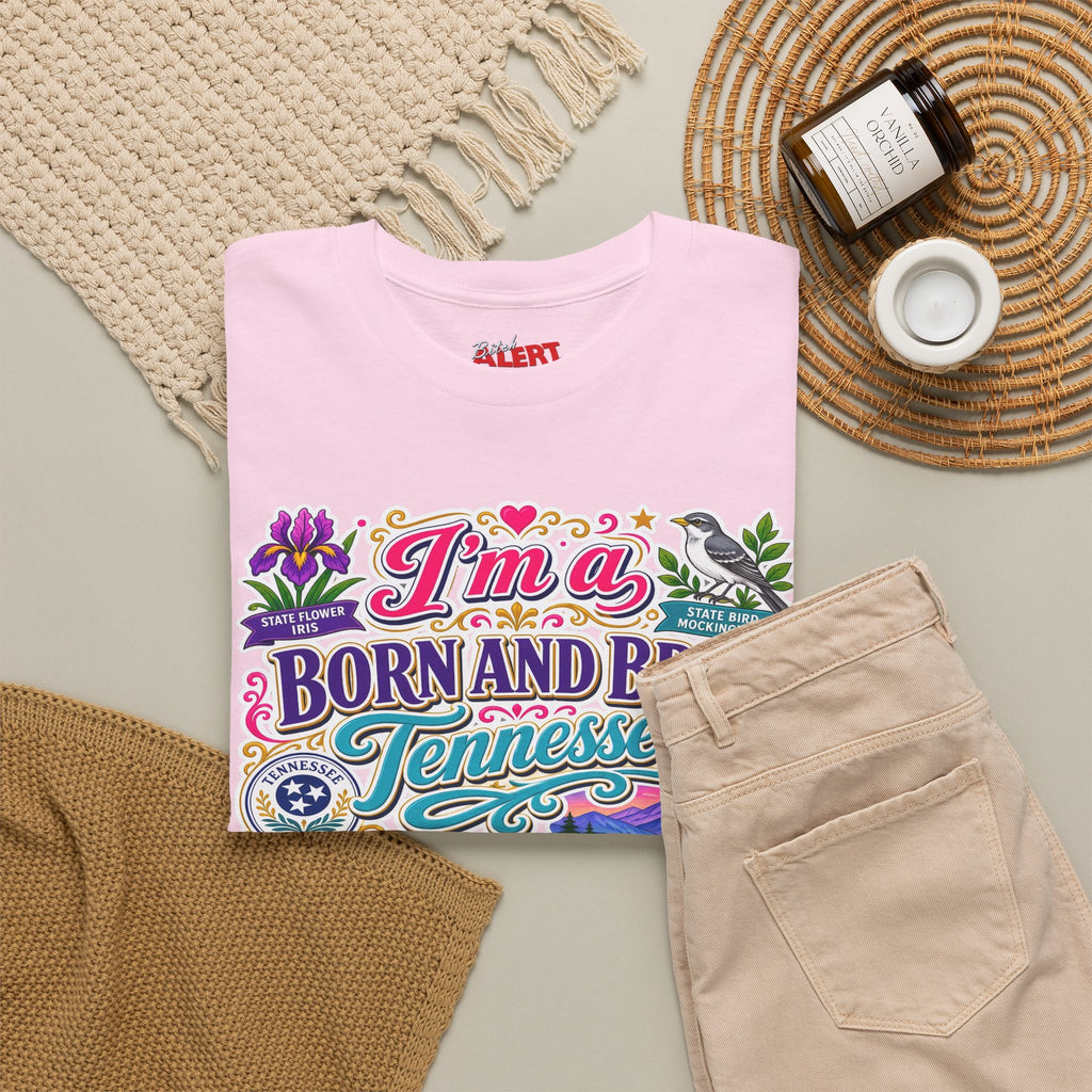 Tennessee Born & Bred Tee — Colorful State Pride Graphic T-Shirt