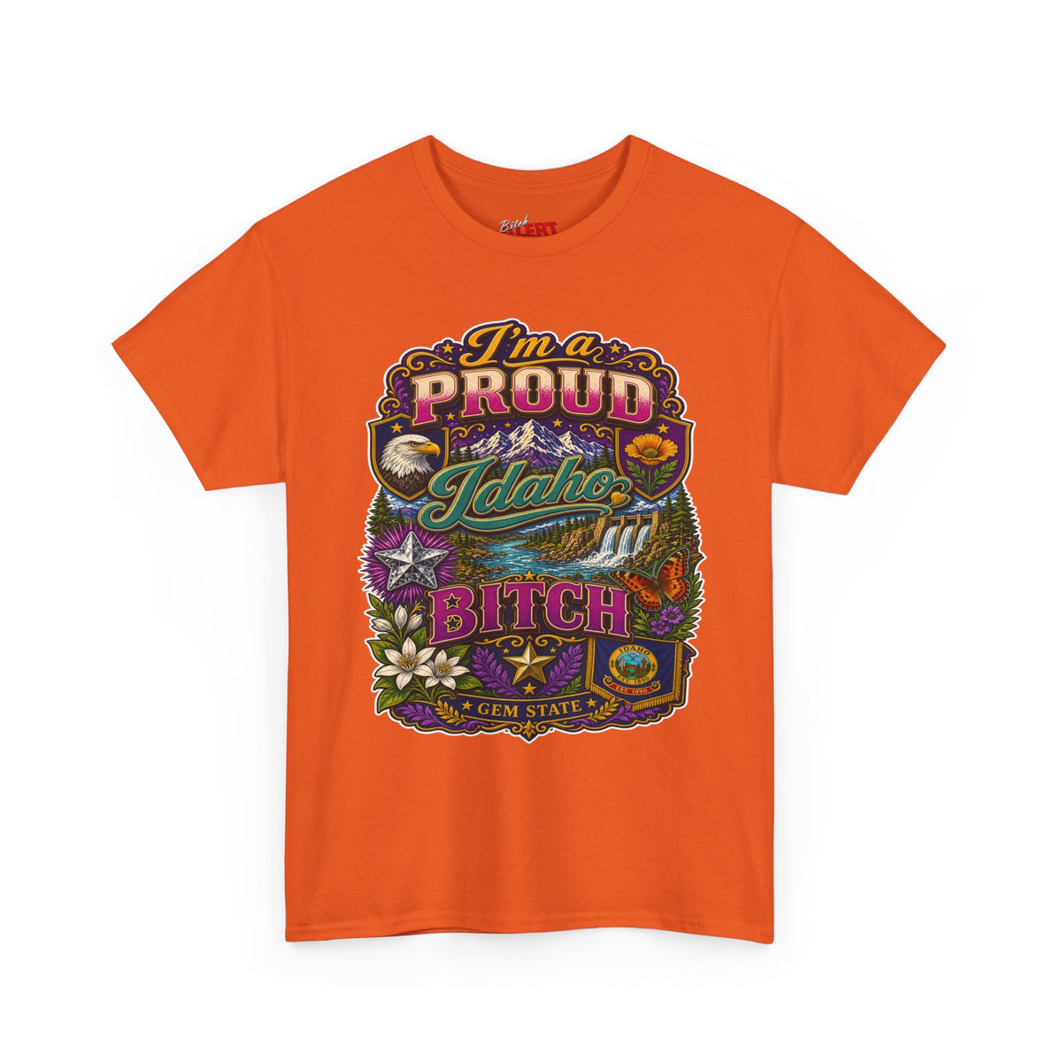 Idaho Proud T-Shirt — "I'm a Proud Idaho Bitch" Vintage State Graphic Tee