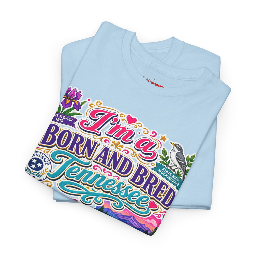 Tennessee Born & Bred Tee — Colorful State Pride Graphic T-Shirt