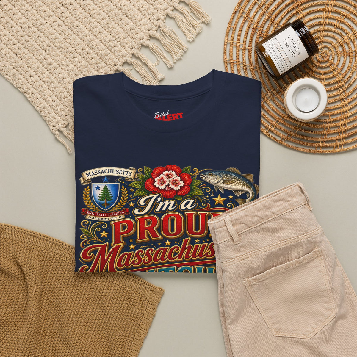 Massachusetts "I'm a Proud Massachusetts Bitch" T-Shirt