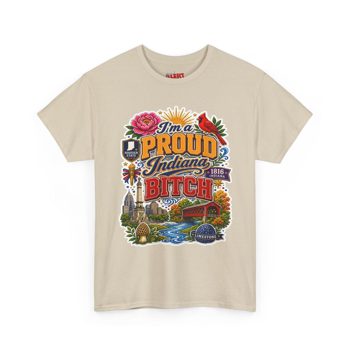 Indiana Proud T-Shirt — "I'm a Proud Indiana Bitch" Graphic Tee