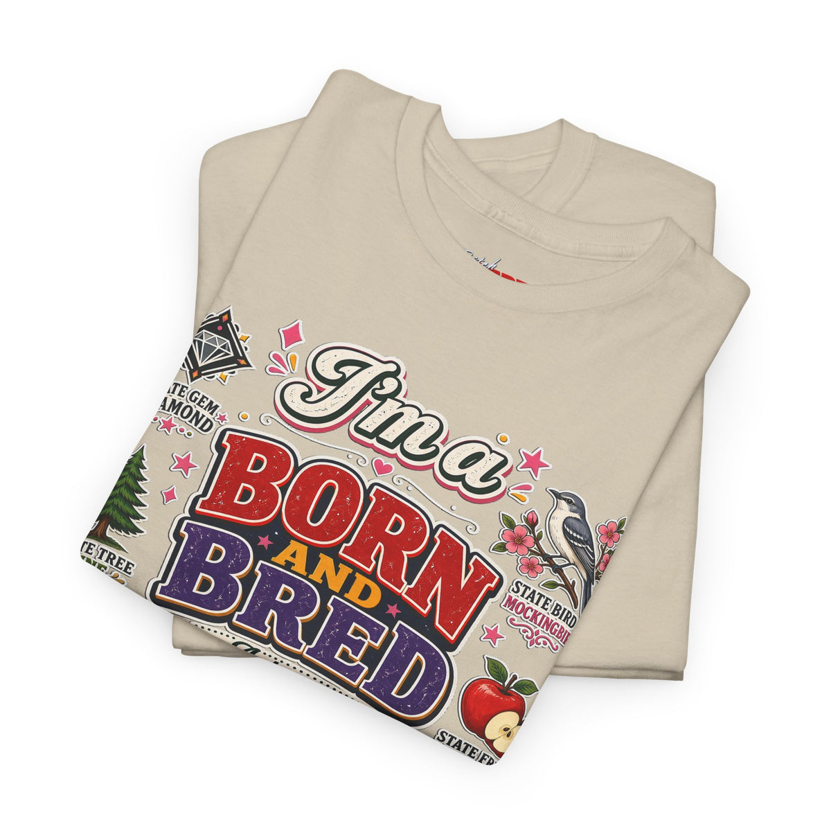 Arkansas Born and Bred Bitch T-Shirt — State Pride Graphic Tee