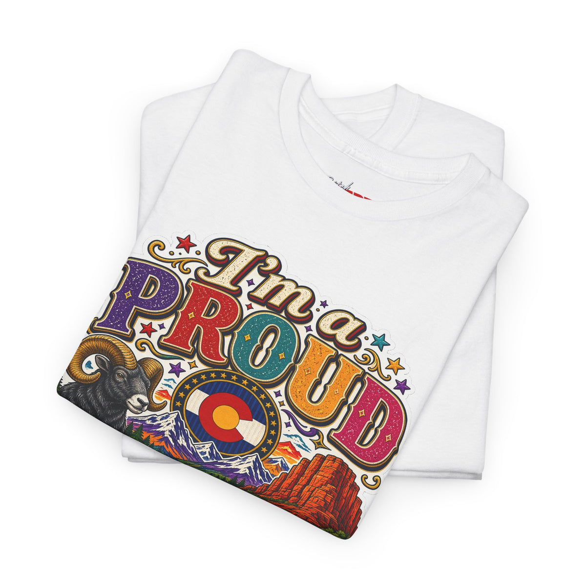 Colorado Proud T-Shirt — "I'm a Proud Colorado Bitch" Retro Mountain Graphic Tee