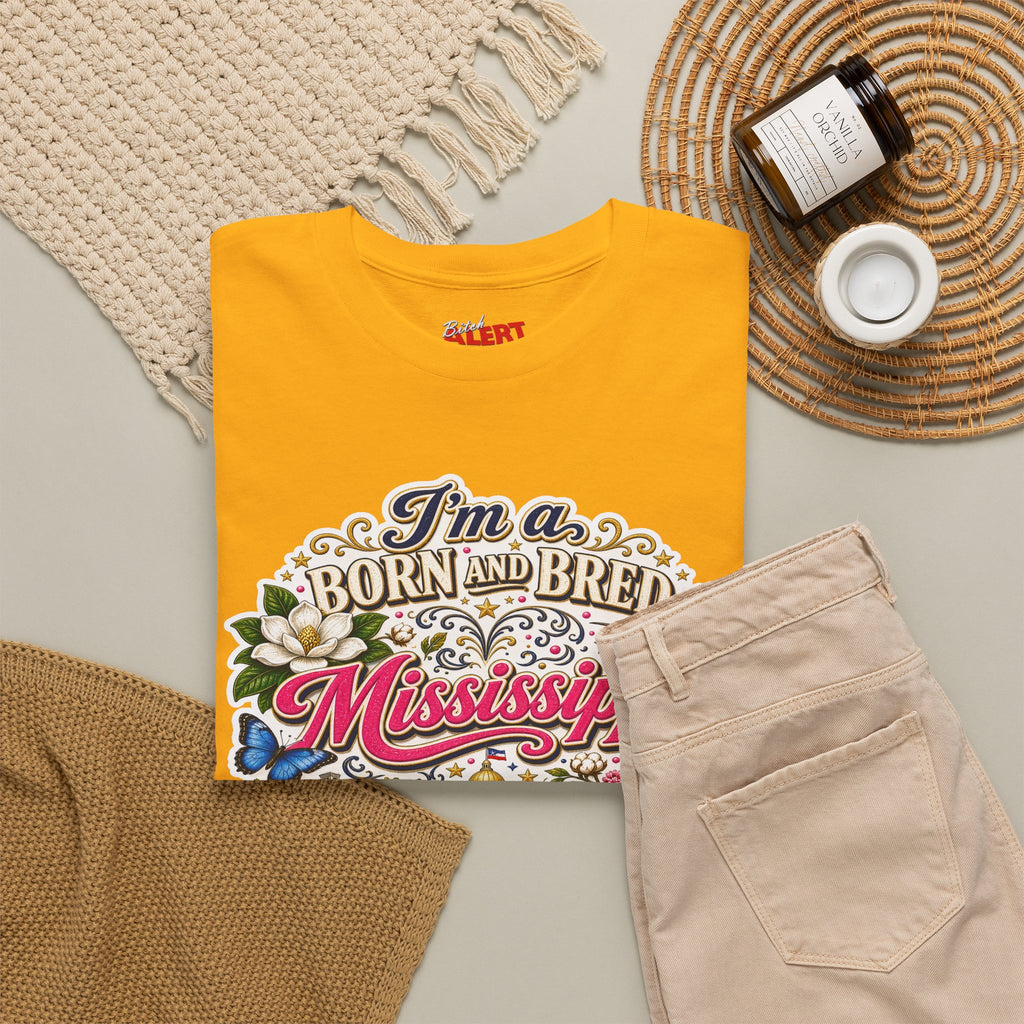 Mississippi Born and Bred Tee — "The Magnolia State Bitch" Graphic T-Shirt