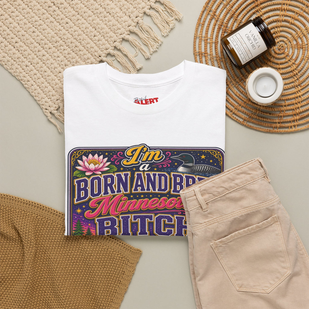 Minnesota Born and Bred Tee — "I'm a Born and Bred Minnesota Bitch" Graphic T-Shirt