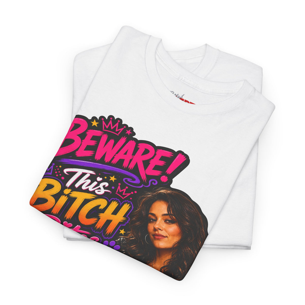 Beware This Bitch Bites T-Shirt — Funny Dog Lover Graphic Tee