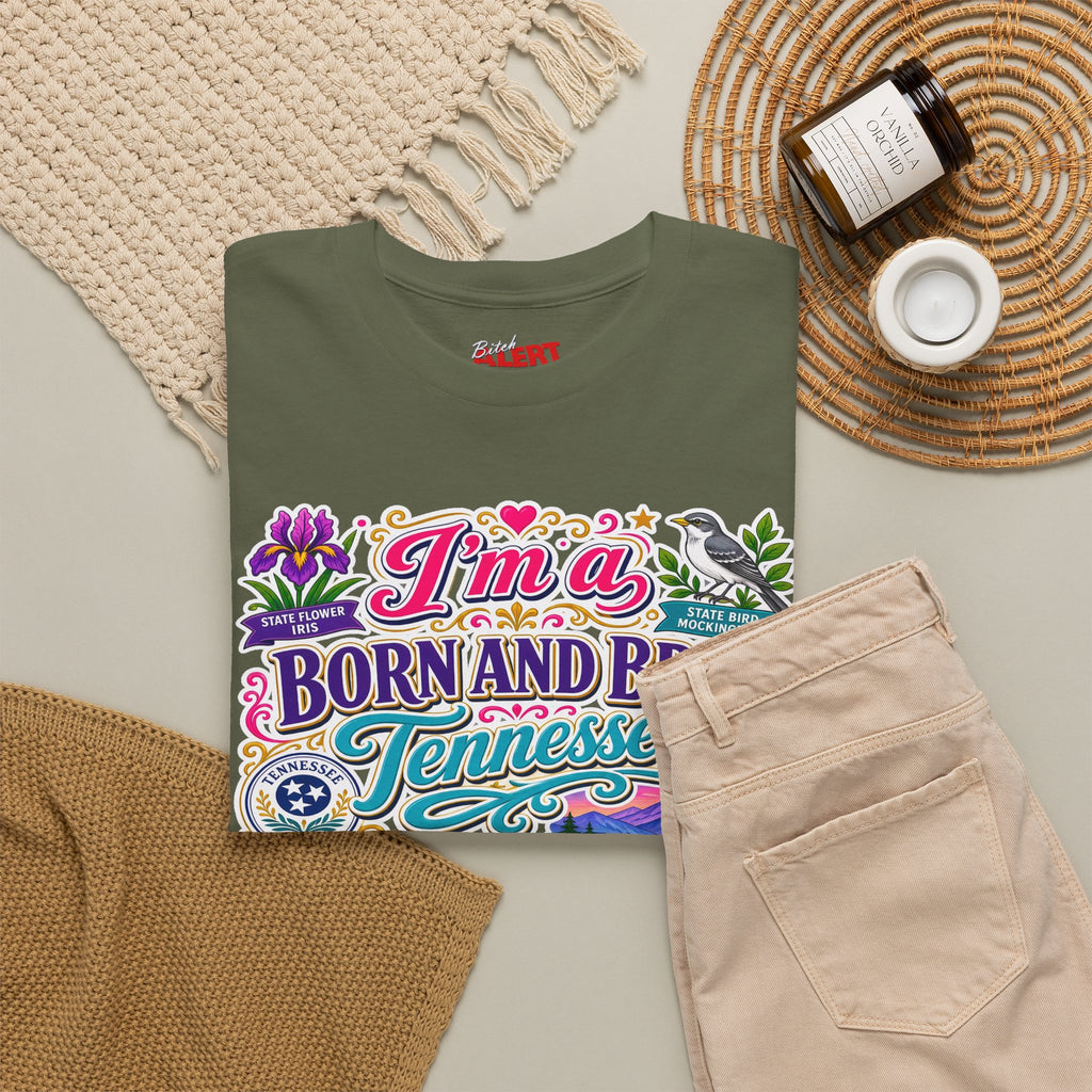 Tennessee Born & Bred Tee — Colorful State Pride Graphic T-Shirt