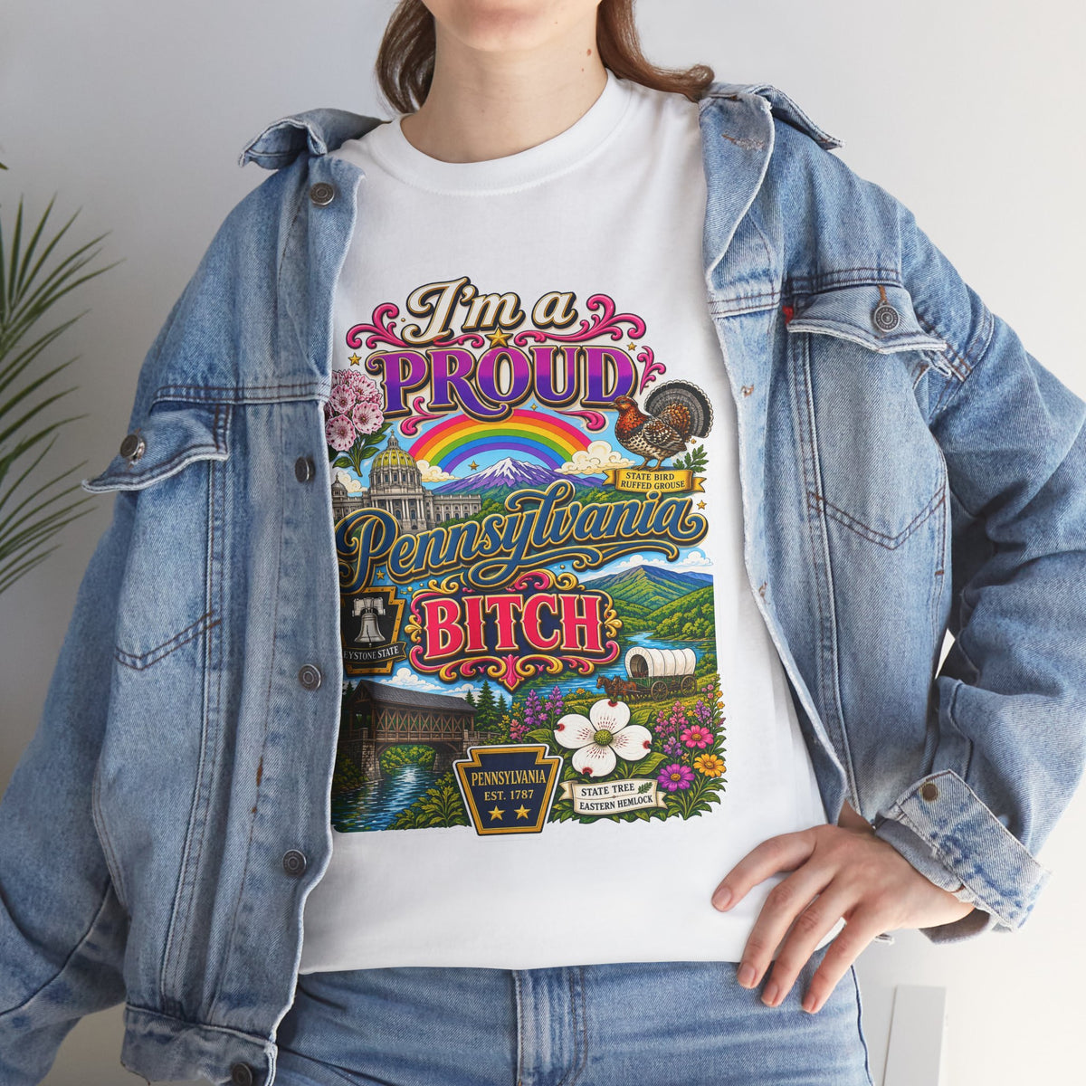 Pennsylvania Pride Tee — "I'm a Proud Pennsylvania Bitch" State Graphic Shirt
