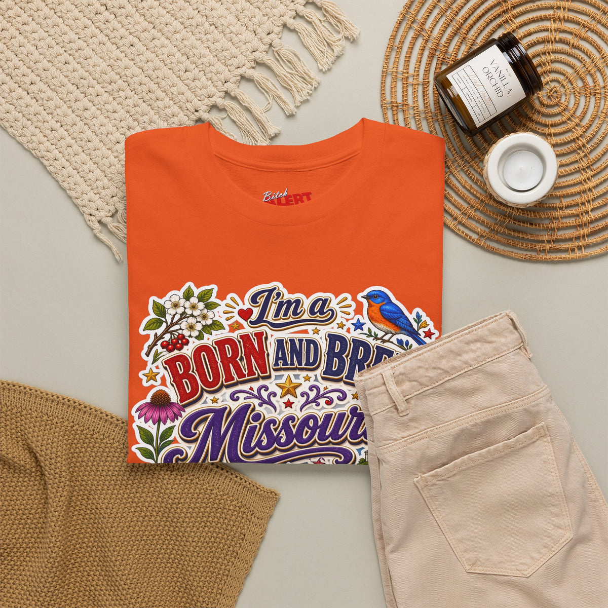 Missouri Born and Bred Tee — "I'm a Born and Bred Missouri Bitch" State Pride T‑Shirt