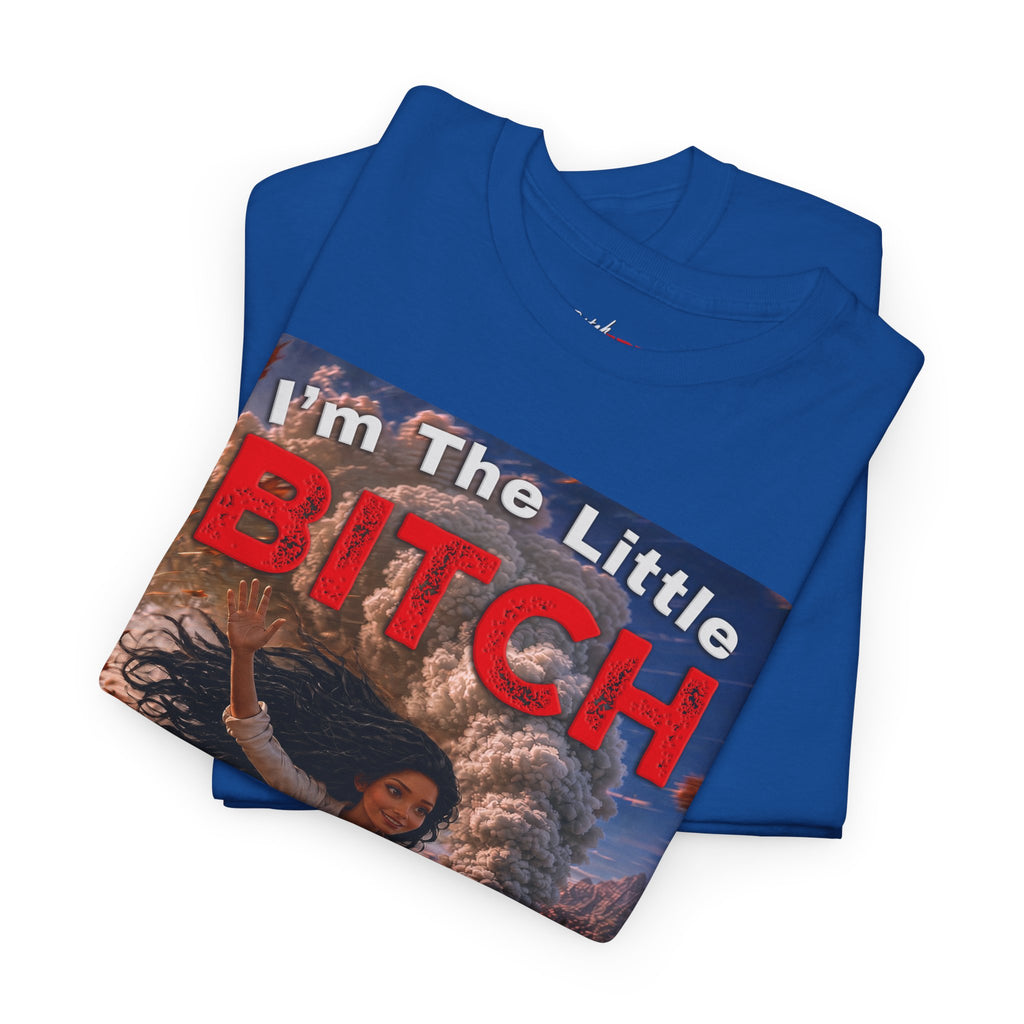 The Little Bitch That Can T‑Shirt - Black Hair