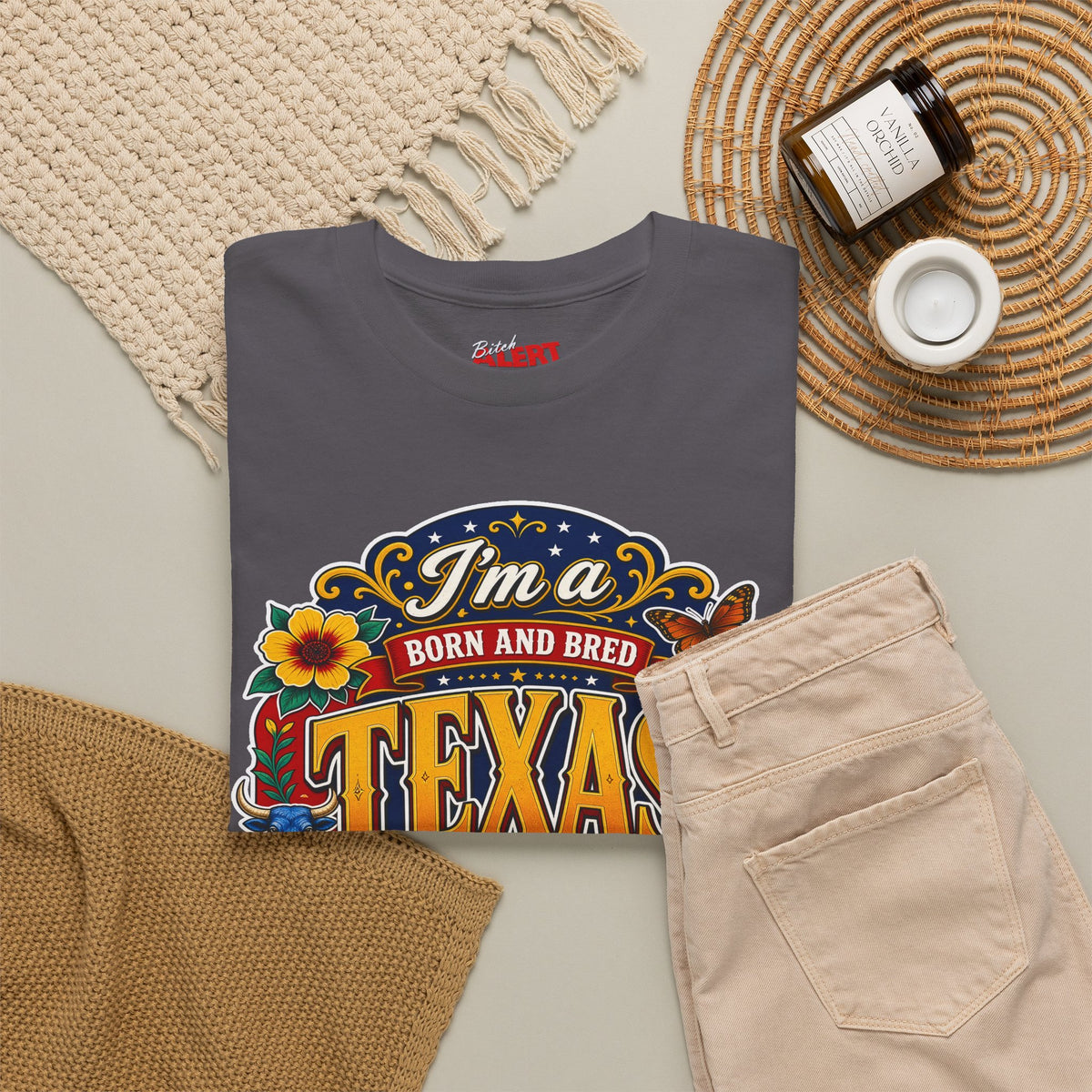 Texas "I'm a Born and Bred Texas Bitch" Tee