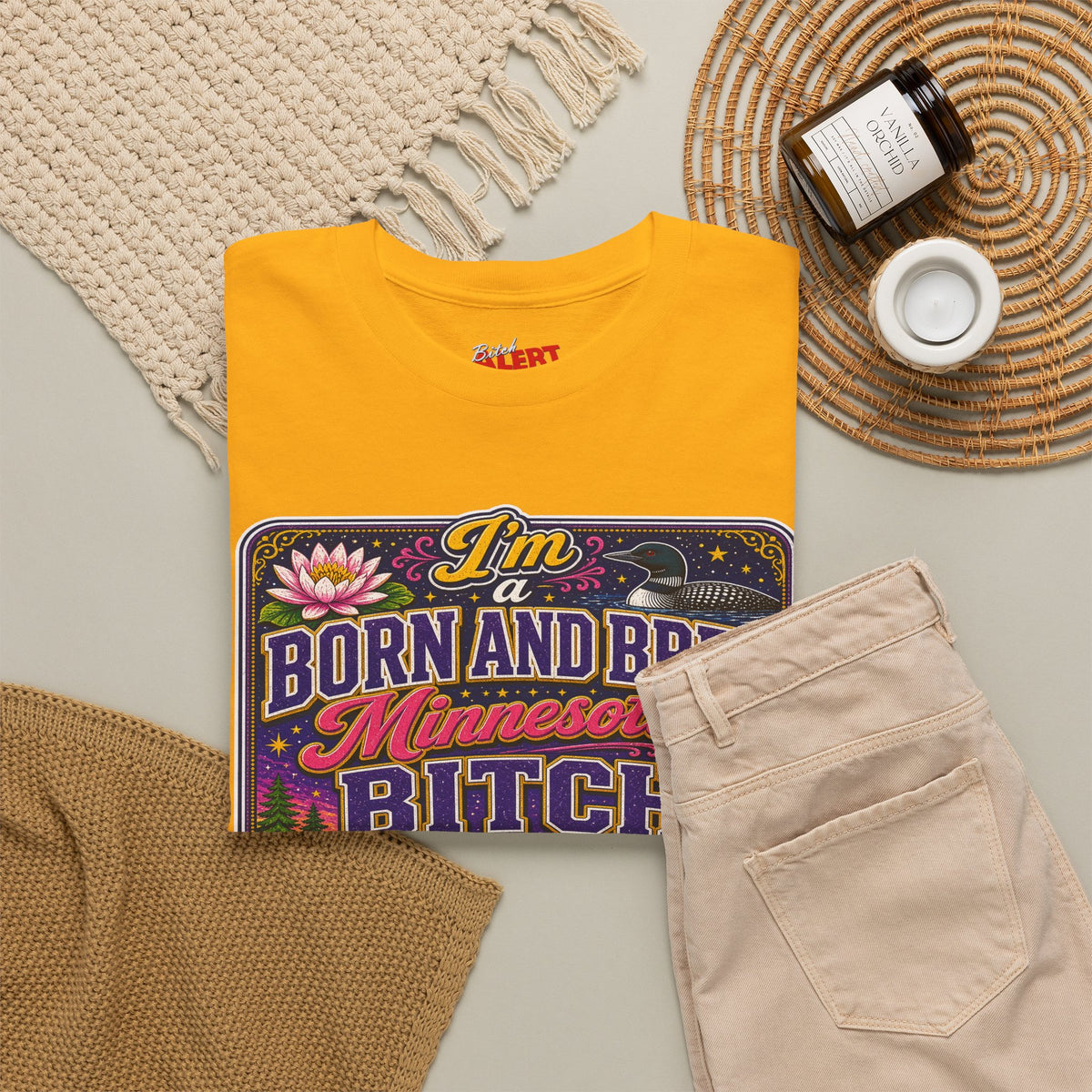 Minnesota Born and Bred Tee — "I'm a Born and Bred Minnesota Bitch" Graphic T-Shirt