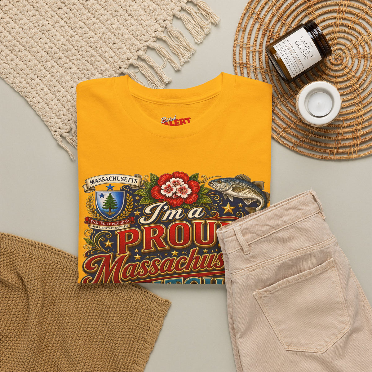 Massachusetts "I'm a Proud Massachusetts Bitch" T-Shirt