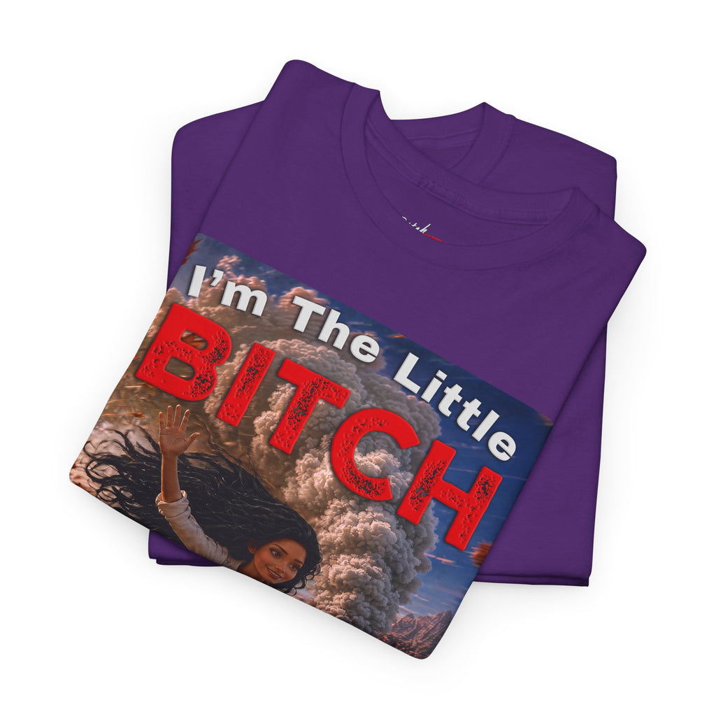 The Little Bitch That Can T‑Shirt - Black Hair