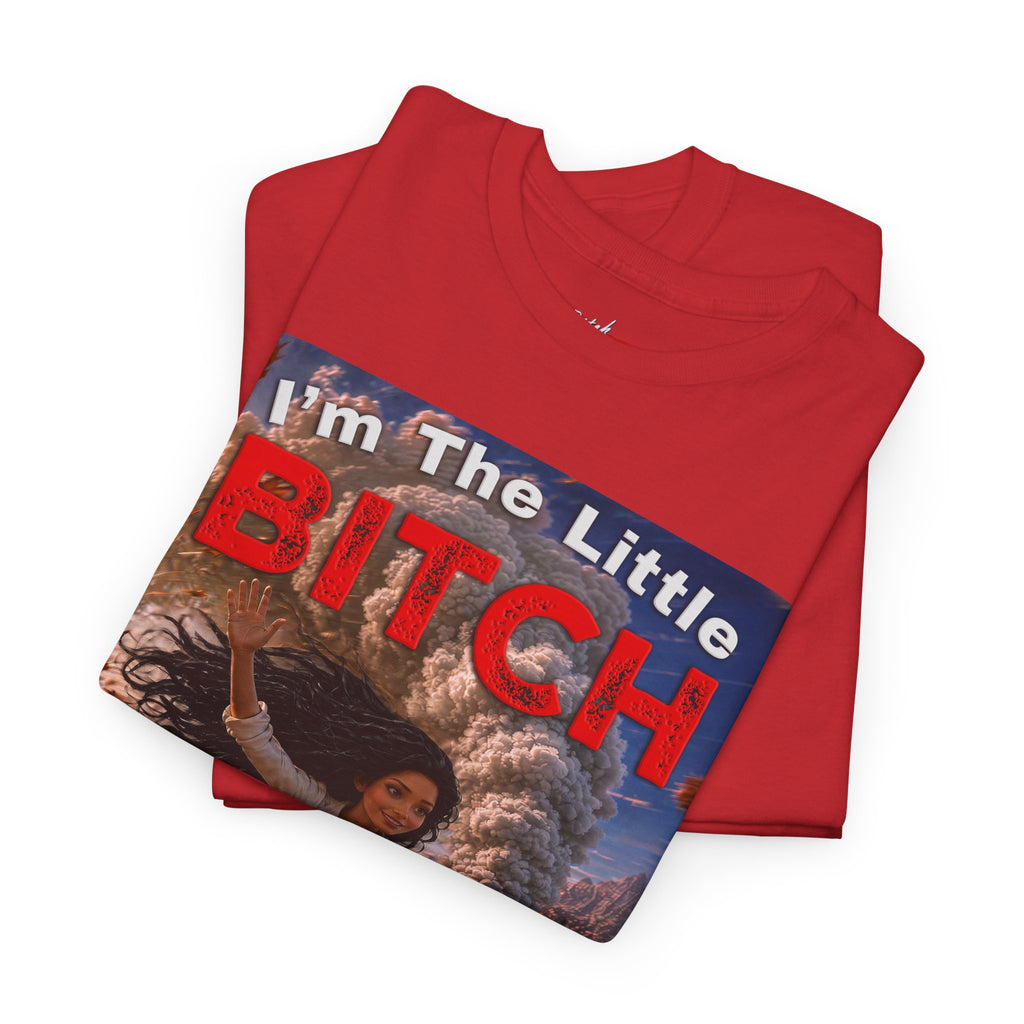The Little Bitch That Can T‑Shirt - Black Hair