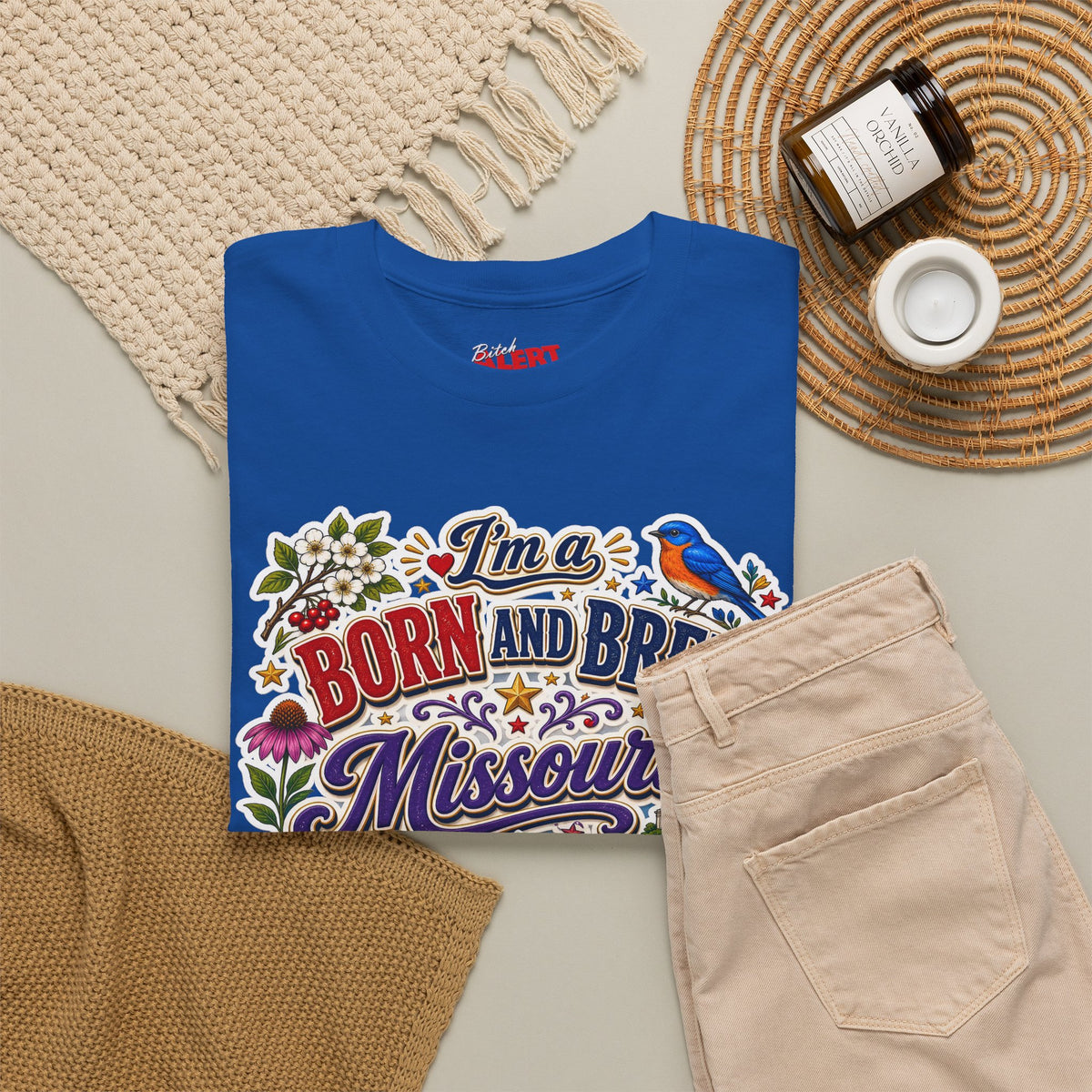 Missouri Born and Bred Tee — "I'm a Born and Bred Missouri Bitch" State Pride T‑Shirt