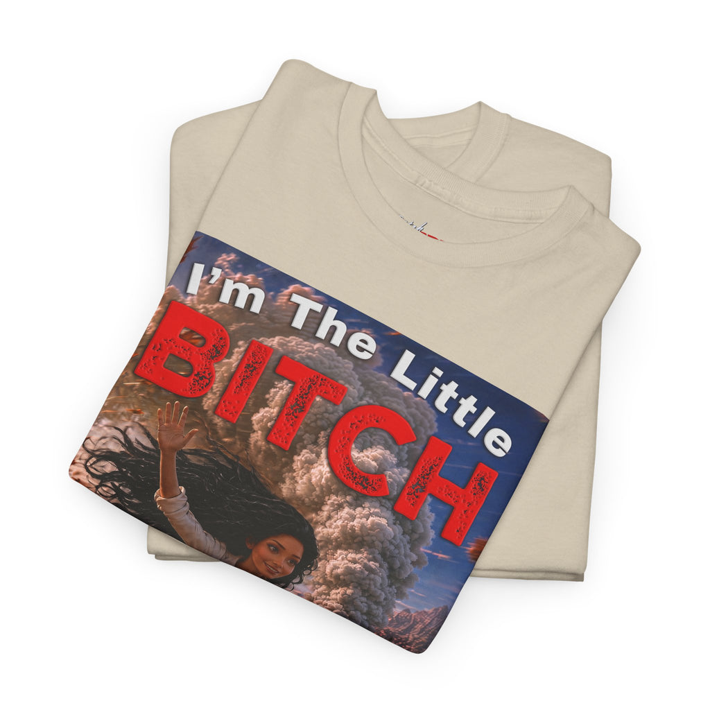 The Little Bitch That Can T‑Shirt - Black Hair