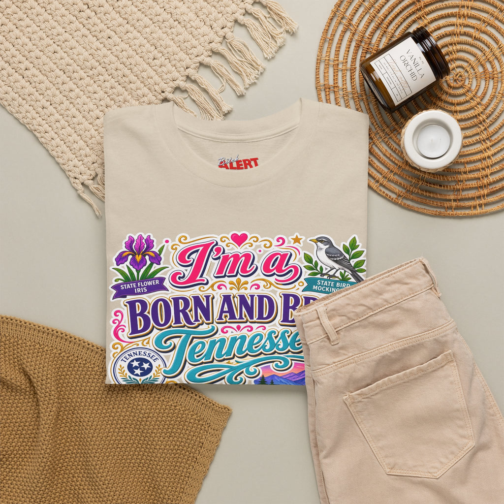 Tennessee Born & Bred Tee — Colorful State Pride Graphic T-Shirt