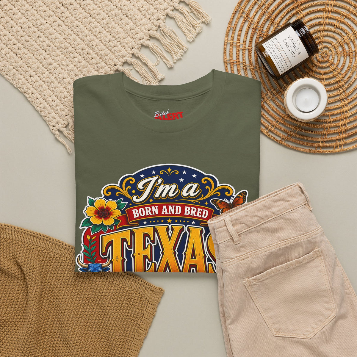 Texas "I'm a Born and Bred Texas Bitch" Tee