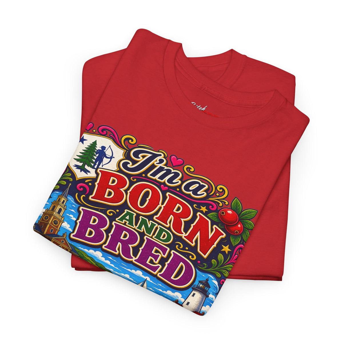 Massachusetts Bitch T-Shirt — "I'm Born and Bred" State Pride Tee