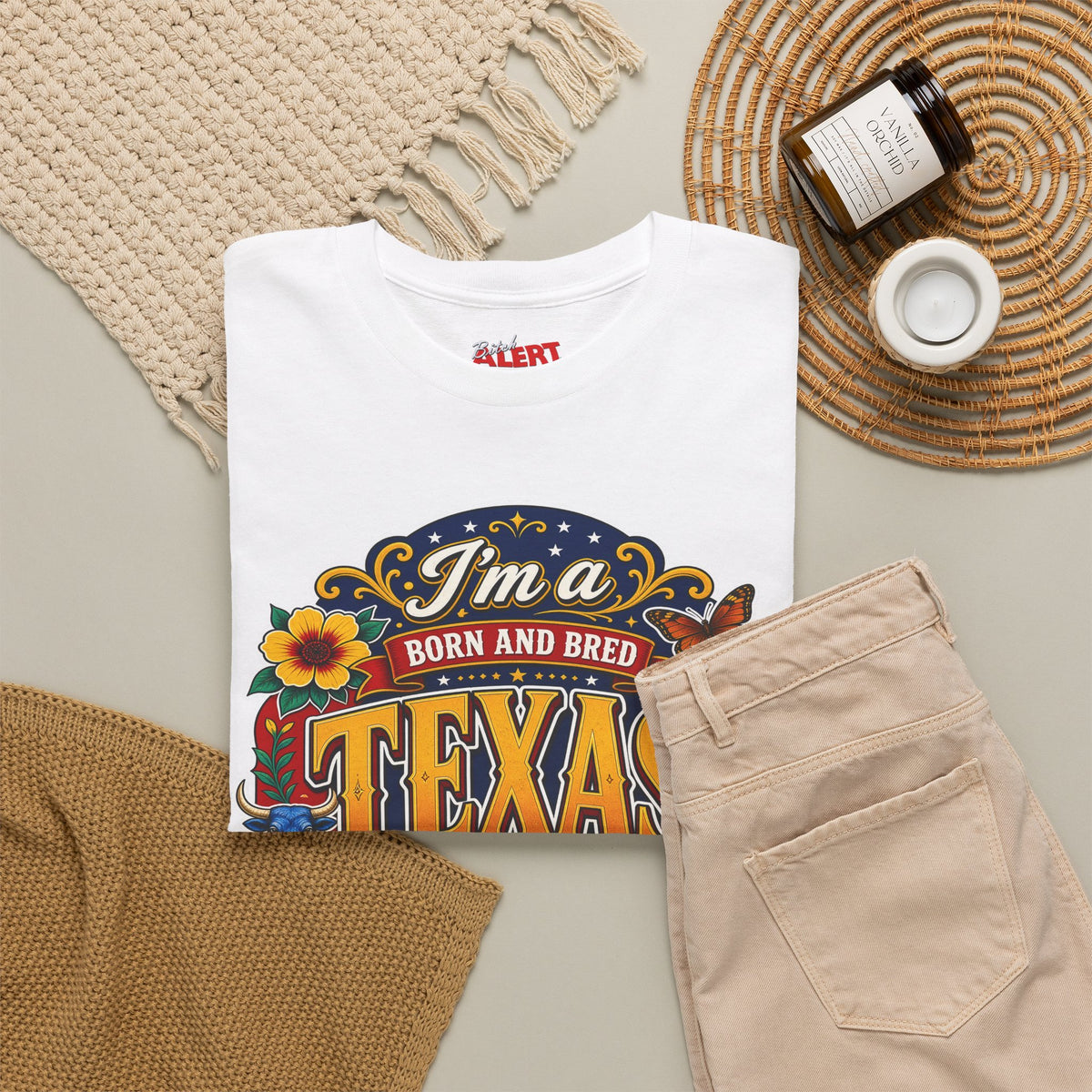 Texas "I'm a Born and Bred Texas Bitch" Tee