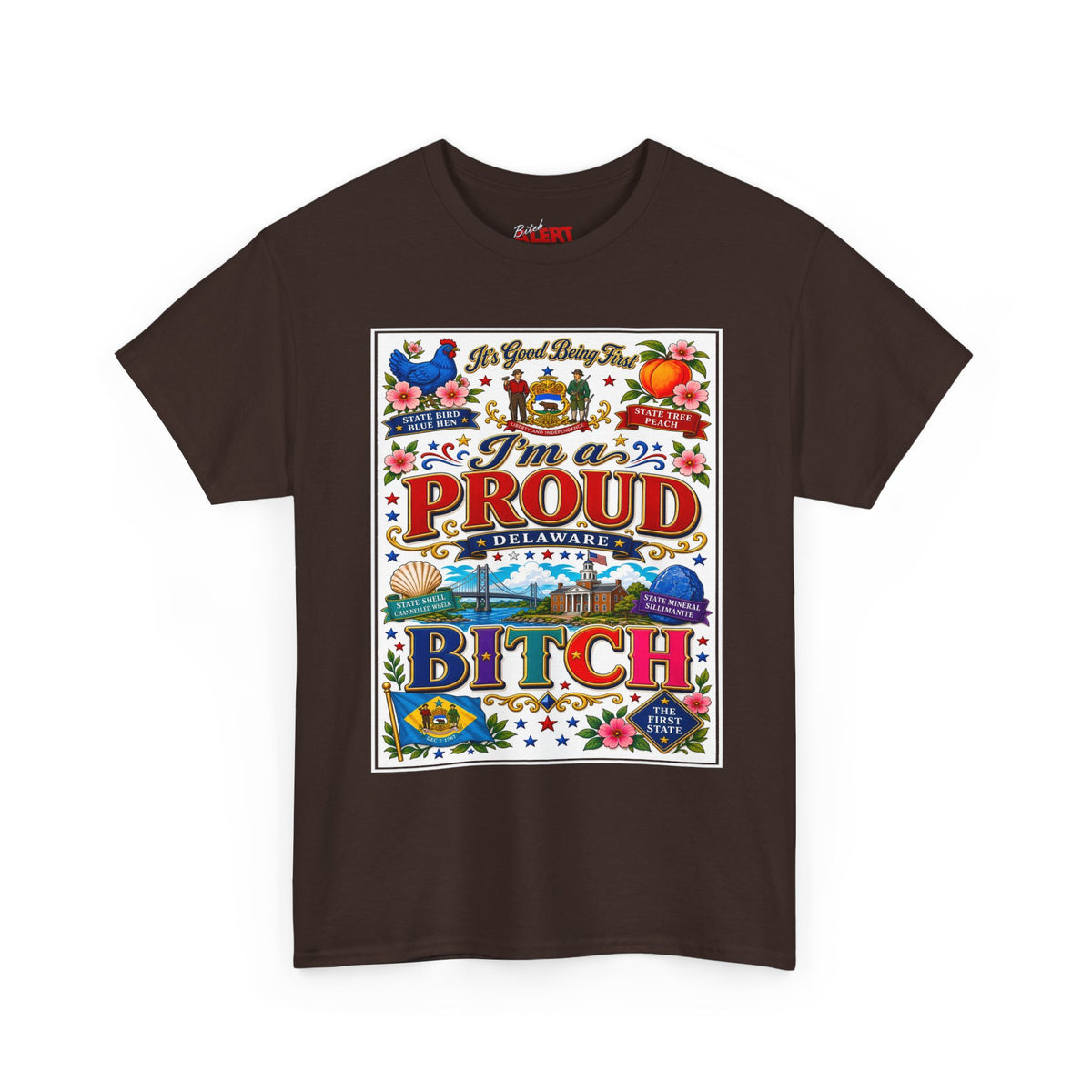I'm a Proud Delaware Bitch T-Shirt — Bold State Pride Tee