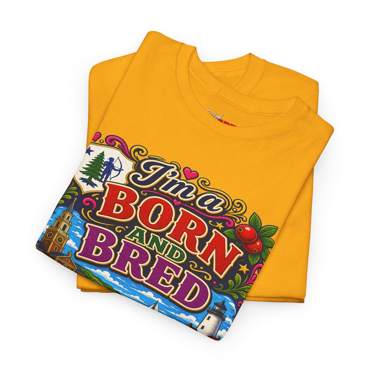 Massachusetts Bitch T-Shirt — "I'm Born and Bred" State Pride Tee
