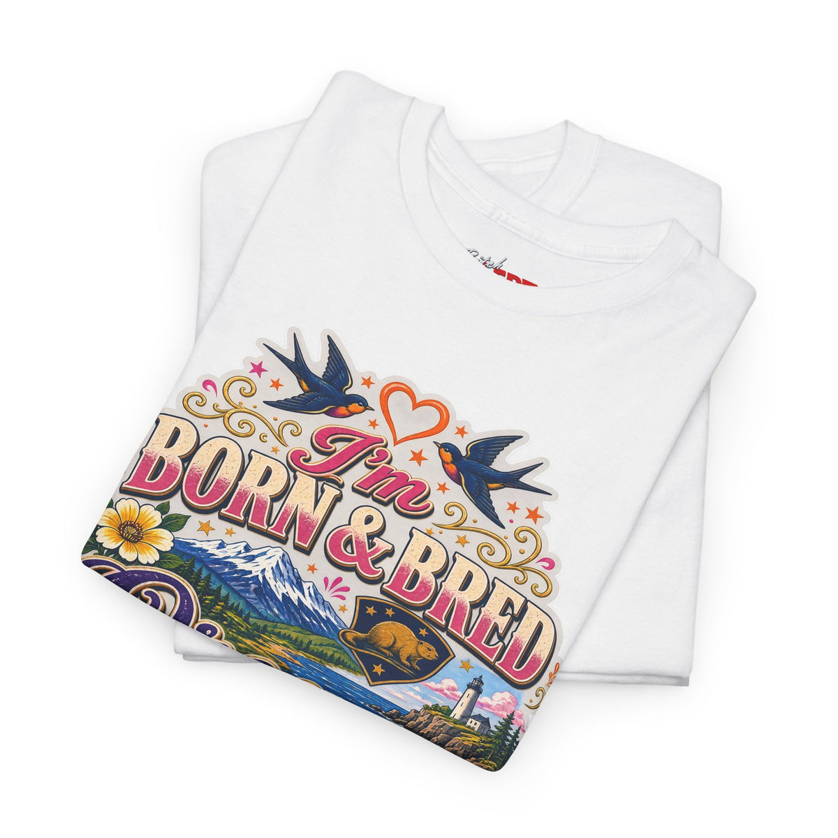 Oregon Born & Bred Tee — "I'm Born & Bred Oregon Bitch" Vintage State Pride Shirt
