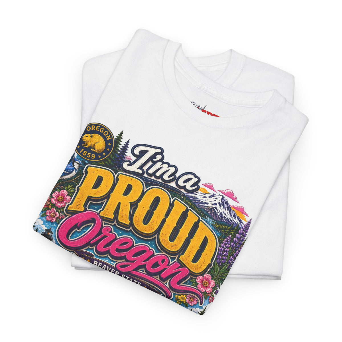 Oregon Proud Bitch Tee — Vintage Scenic State Pride T-Shirt