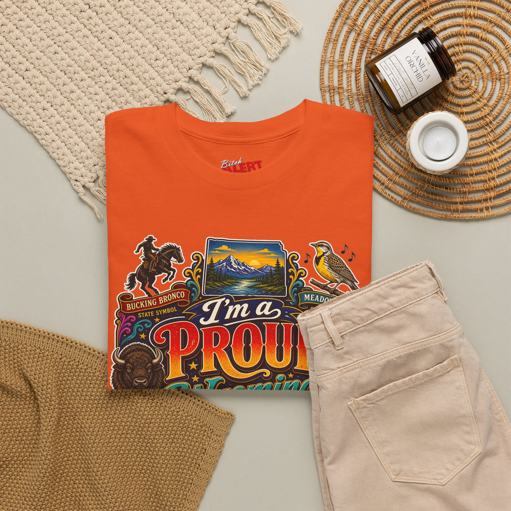 Wyoming Proud Bitch T‑Shirt — Retro State Pride Graphic Tee